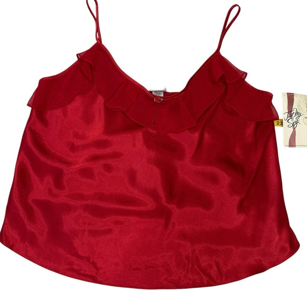 Just My Size night top, or camisole womens 2XL Red brand new with tags.